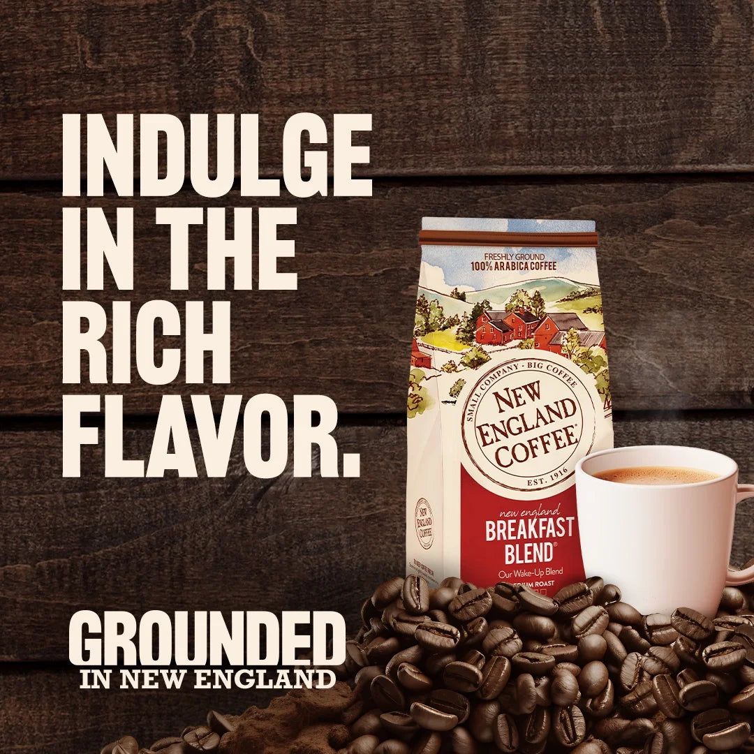(2 Pack) ® Ground Breakfast Blend Coffee - Medium - 24 Oz - 4 / Carton
