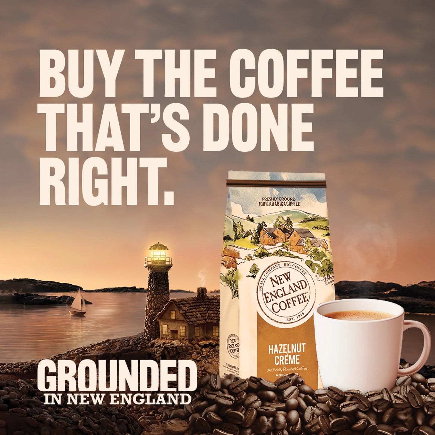 Hazelnut Creme Medium Roast Ground Coffee, 22 Oz, Bag