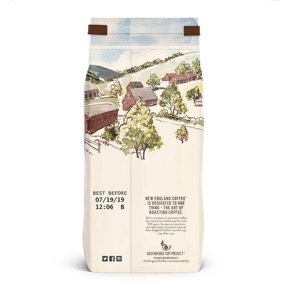 (4 Pack) Chocolate Cappuccino, Medium Roast, Ground Coffee, 11 Oz
