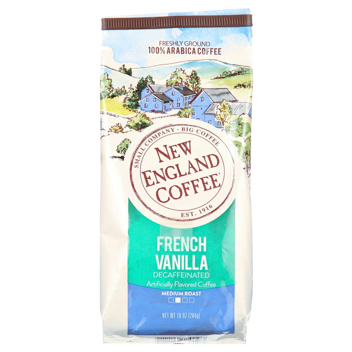 French Vanilla, Decafinated, Medium Roast, Ground Coffee, 10 Oz