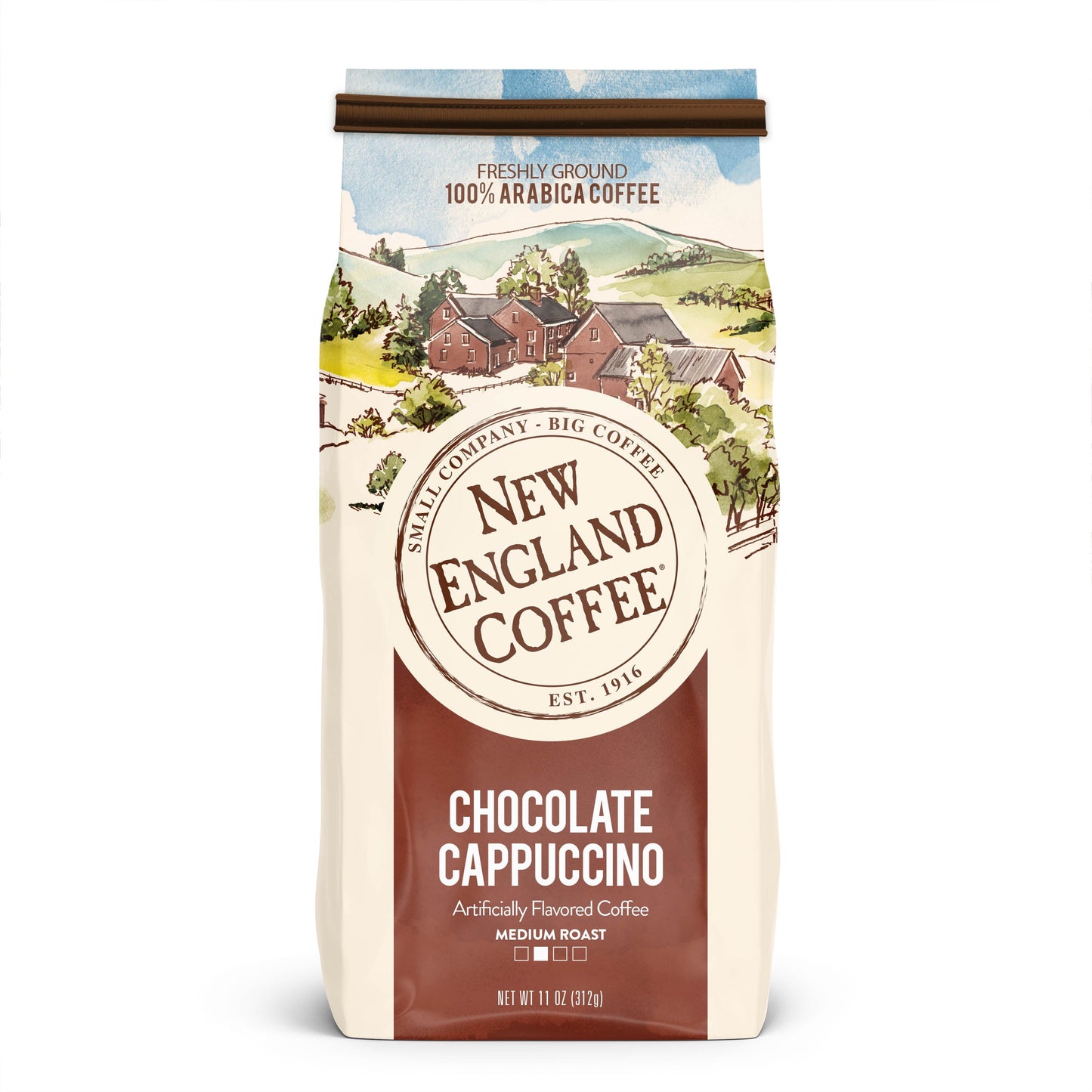 Chocolate Cappuccino, Medium Roast, Ground Coffee, 11 Oz