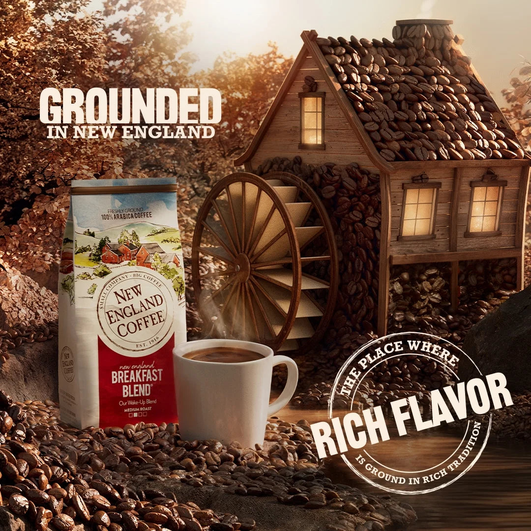 (2 Pack) ® Ground Breakfast Blend Coffee - Medium - 24 Oz - 4 / Carton