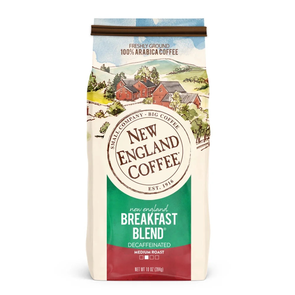 (3 Pack) Decaffeinated Breakfast Blend Freshly Ground 10.0 OZ