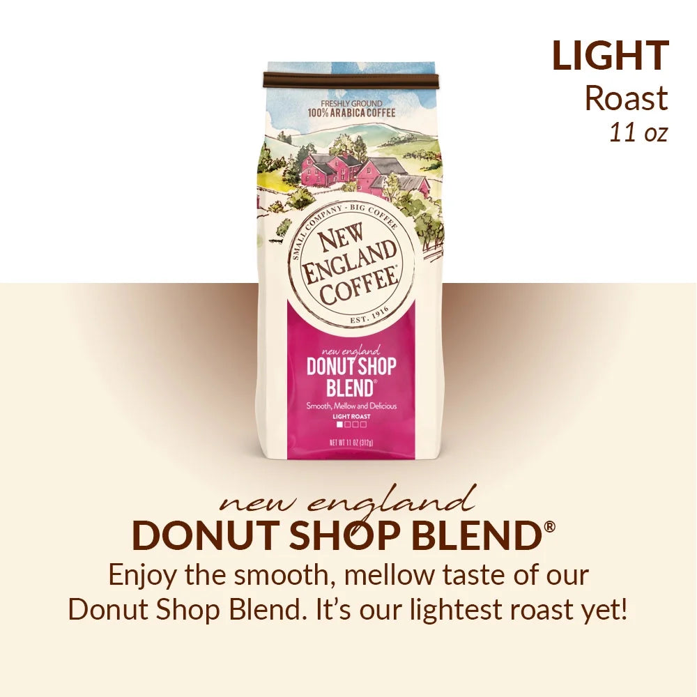 Donut Shop Blend, Light Roast, Ground Coffee, 11 Oz