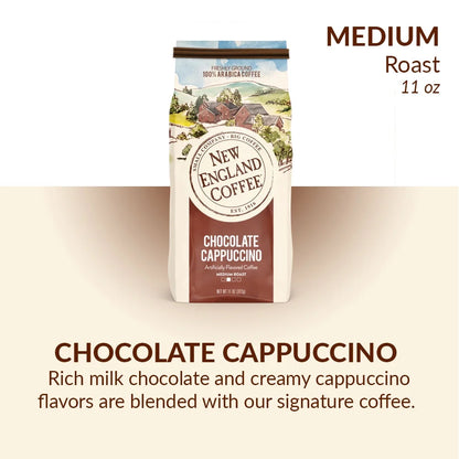 Chocolate Cappuccino, Medium Roast, Ground Coffee, 11 Oz
